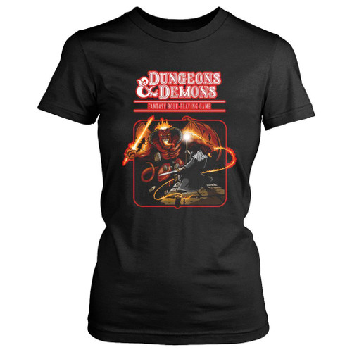Dungeons And Dwarves Women's T-Shirt Tee Dungeons And Dwarves Women's T-Shirt Tee