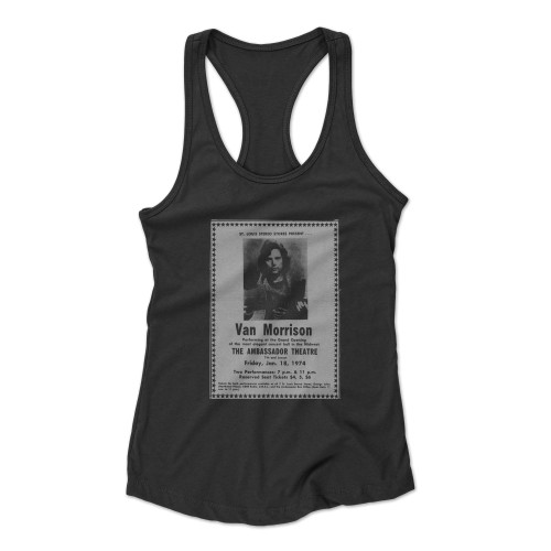 Van Morrison Stl Racerback Tank Top Van Morrison Stl Racerback Tank Top
