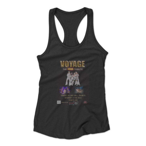 Voyage Abba Tribute Band In Tarbert Village Hall Racerback Tank Top