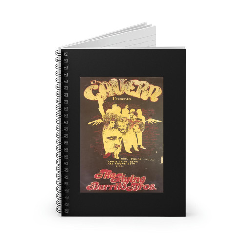 1969 Flying Burrito Brothers Concert Spiral Notebook