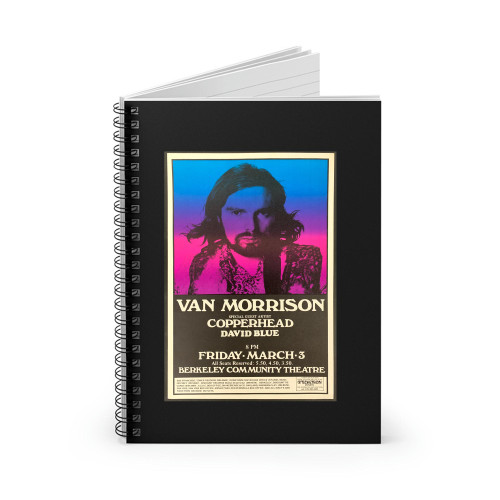 1972 Van Morrison Concert Spiral Notebook