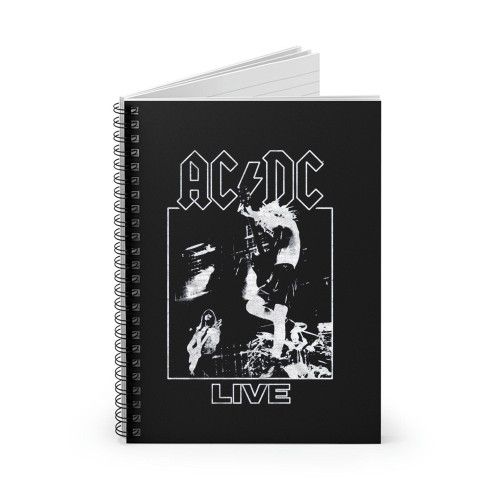 Ac Dc Live Spiral Notebook