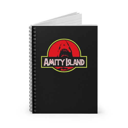 Amity Island Beach Quint's Shark Fishing Jaws Spiral Notebook