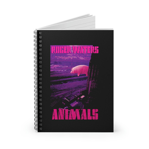 Authentic Roger Waters Animals With Logo Spiral Notebook