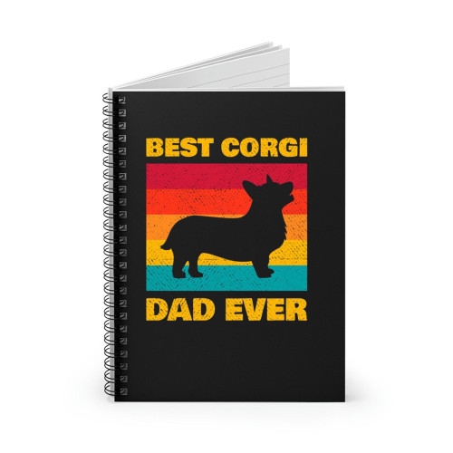 Best Corgi Dad Ever Vintage Cute Spiral Notebook