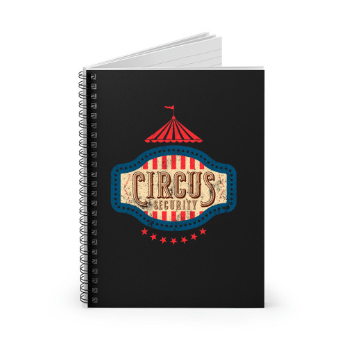 Circus Party Circus Security Vintage Retro Spiral Notebook