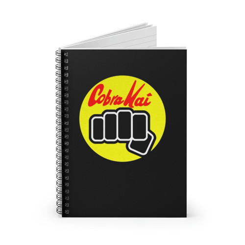 Cobra Kai Karate Kid Punch Logo Symbol Spiral Notebook
