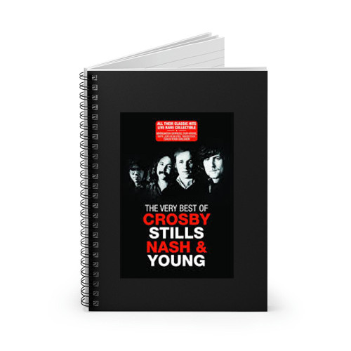 Csny Very Best Of Crosby Stills Nash & Young Spiral Notebook