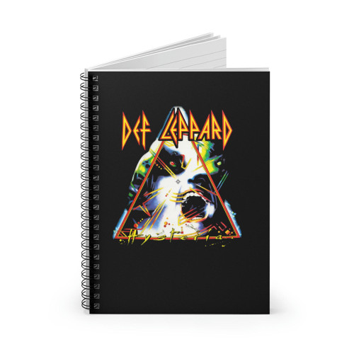 Def Leppard Hysteria Rock Heavy Metal Spiral Notebook