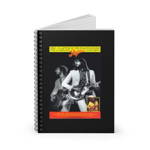 Eric Clapton The Palpitations The Complete Rainbow Concerts Spiral Notebook