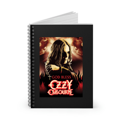 God Bless Ozzy Osbourne Spiral Notebook