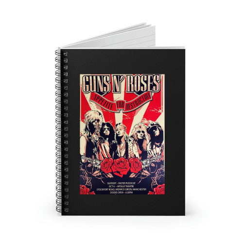 Guns N' Roses 1987 Manchester Spiral Notebook