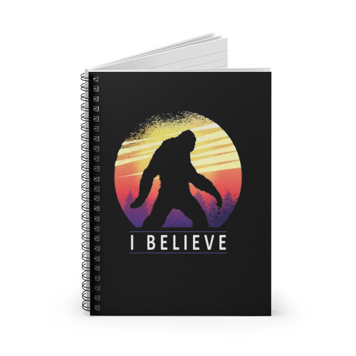 I Believe In Bigfoot Sasquatch Hide And Seek Spiral Notebook