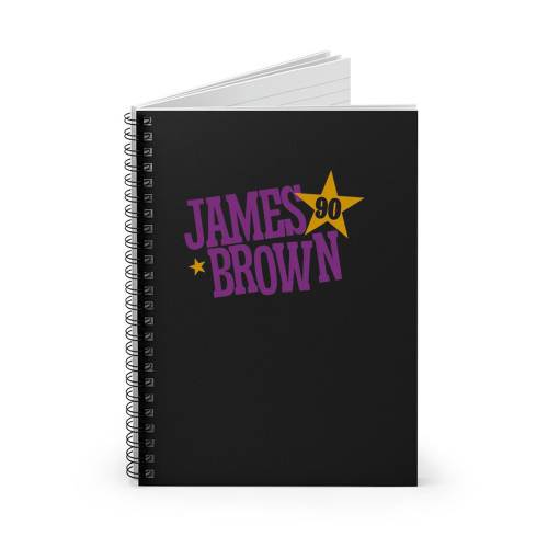 James Brown 90 Color Logo Spiral Notebook