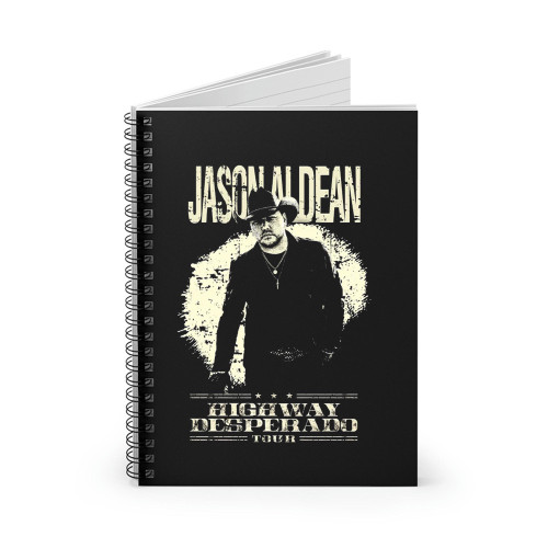 Jason Aldean Highway Desperado Tour 2023 Spiral Notebook