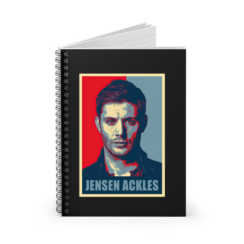 Jensen Ackles Hope Vintage Spiral Notebook