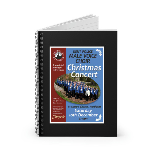 Kent Police Male Voice Choir Christmas Concert Spiral Notebook