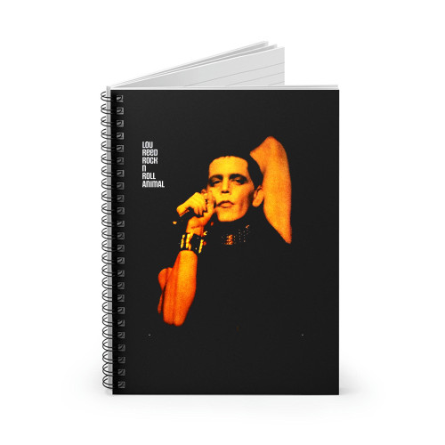 Lou Reed Rock 'n' Roll Animal Spiral Notebook