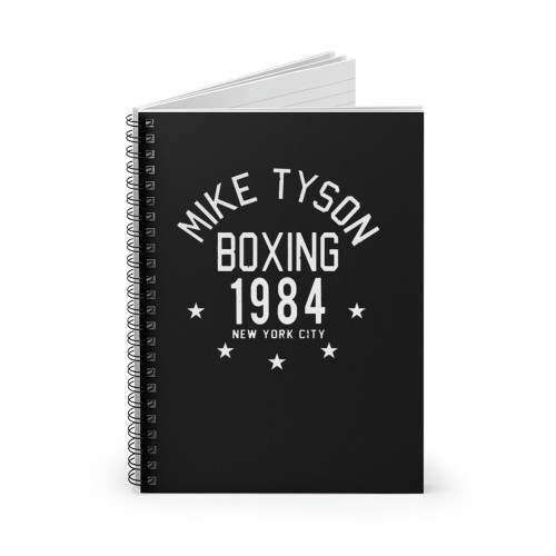 Mike Tyson Boxing 1984 New York City Spiral Notebook