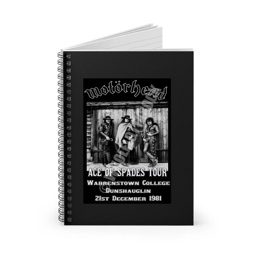 Motorhead Vintage Concert Spiral Notebook