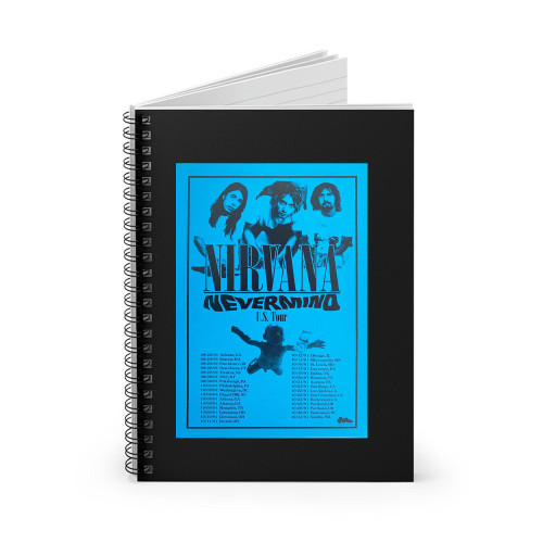 Nirvana Nevermind U S Tour Spiral Notebook