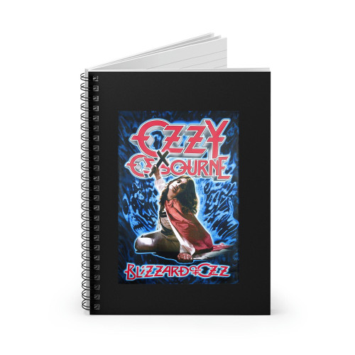 Ozzy Osbourne Flag Blizzard Of Ozz Spiral Notebook