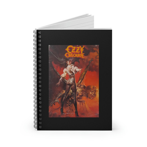 Ozzy Osbourne The Ultimate Sin World Tour Programme 1986 Spiral Notebook