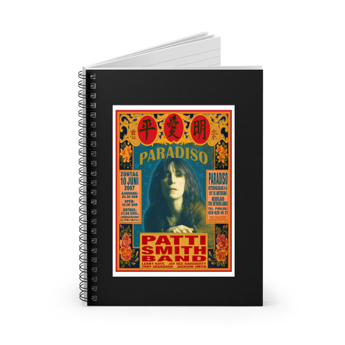 Patti Smith Band Concert S Spiral Notebook