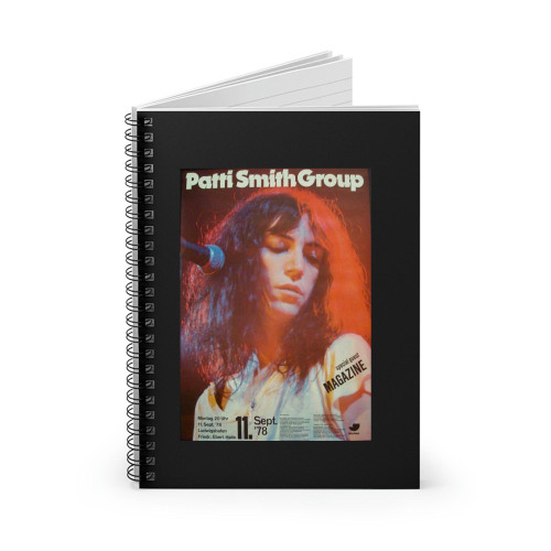 Patti Smith Magazine Ludwigshafen 1978 Spiral Notebook