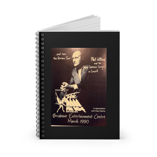 Phil Collins Concert Spiral Notebook