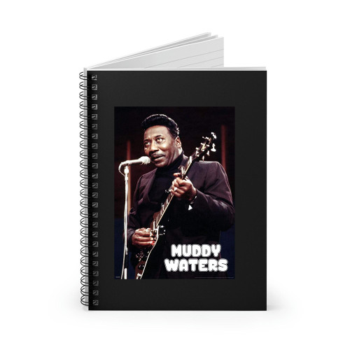 Pyramid America Muddy Waters 1968 Concert Blues Music Legend Retro Vintage Style Spiral Notebook