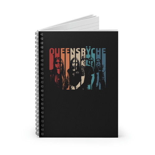 Queensryche Band Retro Vintage Spiral Notebook