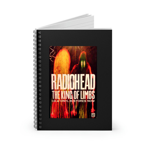 Radiohead The King Of Limbs Original Music Spiral Notebook