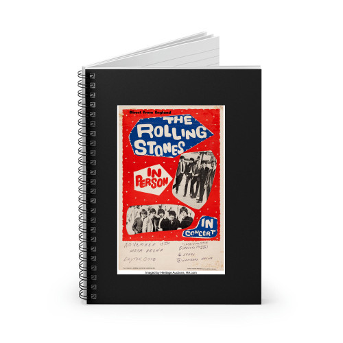 Rolling Stones Hara Arena Concert Spiral Notebook
