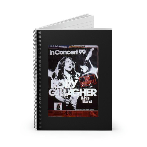 Rory Gallagher From Rory Gallagher's Concert Spiral Notebook