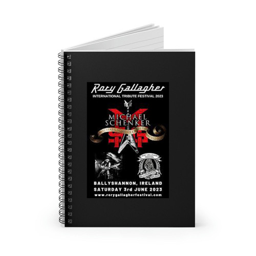 Rory Gallagher International Festival Ballyshannon Spiral Notebook