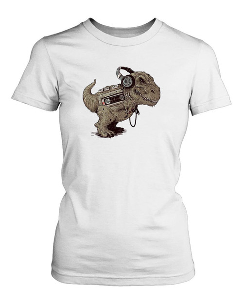 Tyrannosaurus Walkman Women's T-Shirt Tee