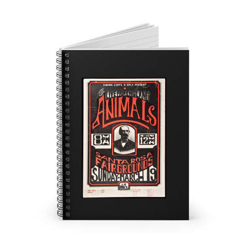 Sonoma State & Kpls Present Live From England The Animals Spiral Notebook