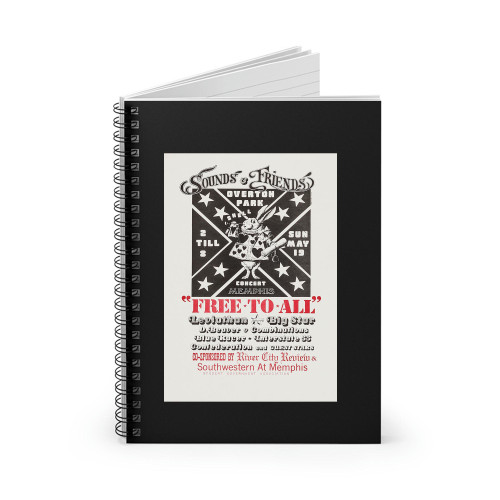 Sounds And Friends Concert Event With Leviathan And Big Star Spiral Notebook