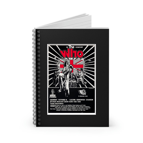 The Who In Concert Deluxe Spiral Notebook