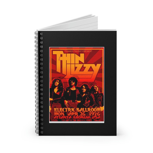 Thin Lizzy 1976 Tour Spiral Notebook
