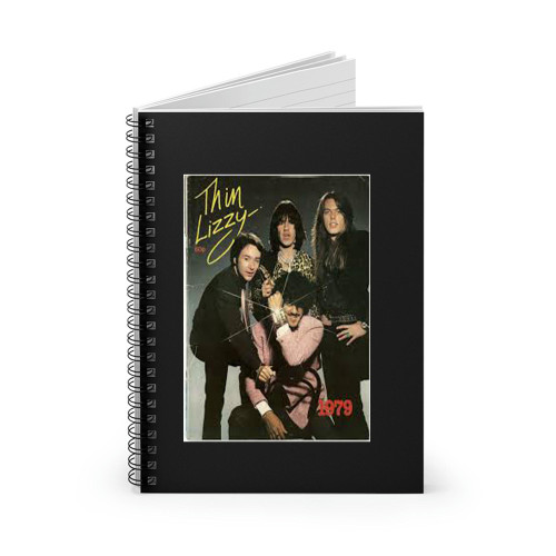 Thin Lizzy Autograph 1979 Tour Programme Spiral Notebook
