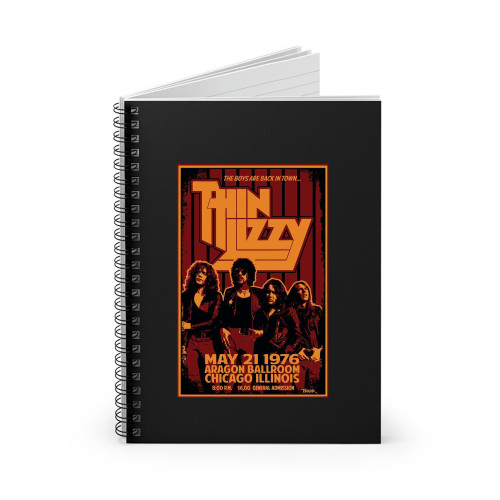 Thin Lizzy Concert Spiral Notebook