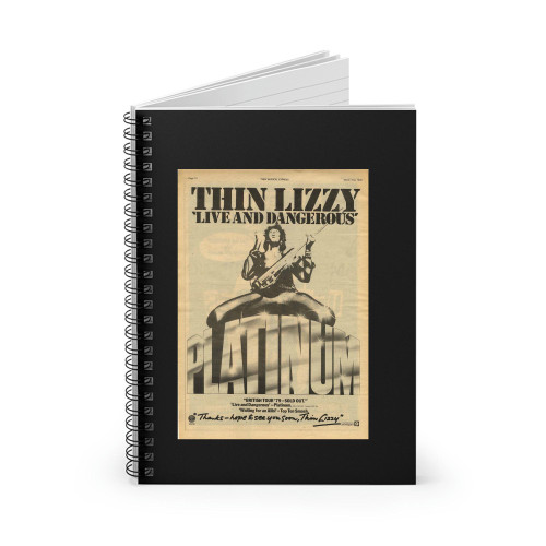 Thin Lizzy Live & Dangerous 2png Spiral Notebook