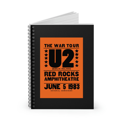 U2 Live At Red Rocks Spiral Notebook