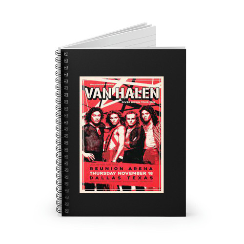 Van Halen Concert 4 Spiral Notebook