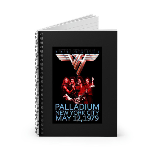 Van Halen Palladium Vintage Concert Spiral Notebook