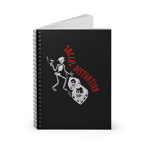Vintage 1992 Social Distortion Bad Luck Tour Spiral Notebook Vintage 1992 Social Distortion Bad Luck Tour Spiral Notebook
