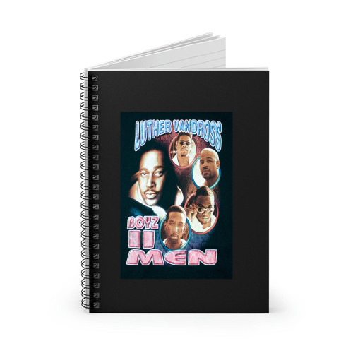Vintage 90's Boyz Ii Men Luther Vandross Tour Rap Tee Spiral Notebook