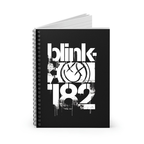 Vintage Rock Band Blink-182 Three Bars Logo Spiral Notebook